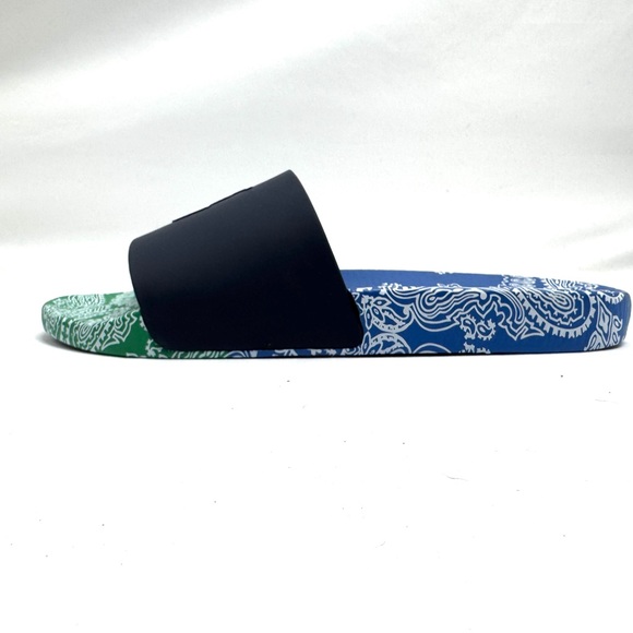 Polo Ralph Lauren Color-Block PAISLEY BANDANA BIG PONY Pool Slides main image 9